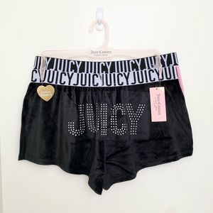 Juicy couture velour shorts